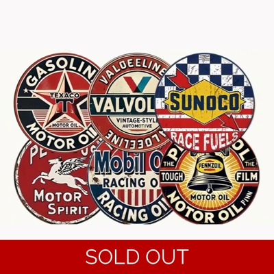 Gasoline Wood Coasters (Set of 6)