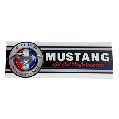 Ford Mustang Embossed Street Style Sign
