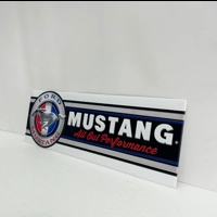 Ford Mustang Embossed Street Style Sign