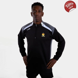 VX3 Novus 1/4 Zip Top - Blk/Wht/Grey