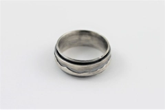 Sterling Silver Spin Ring, Kinaesthetic Ring, Mountains