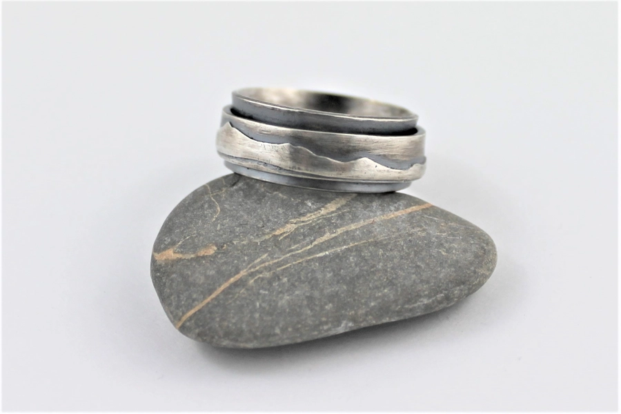 Sterling Silver Spin Ri..