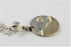 9ct and Sterling petite Mountains Pendant