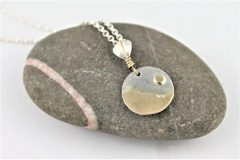 9ct and Sterling petite Mountains Pendant