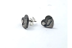 Heart of the Lakes Mountain stud earrings