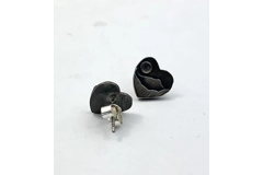 Heart of the Lakes Mountain stud earrings