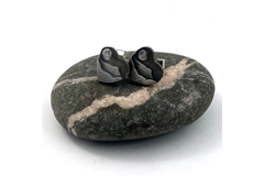 Heart of the Lakes Mountain stud earrings