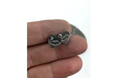 Heart of the Lakes Mountain stud earrings