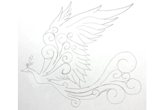 Jo’s Silver Phoenix Pendant With Yellow Sapphire