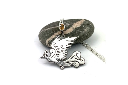 Jo’s Silver Phoenix Pendant ..