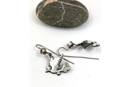 Jo’s Silver Phoenix Earrings..