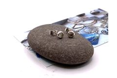 Teardroplet Golden Rutile Stud Earrings