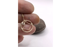 Limited Edition 9ct gold skeleton mountain pendant