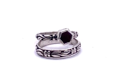 Pattern Band Stacking Set- Ruby