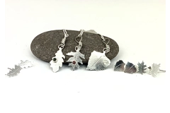 Celtic Tree Calendat Leaf Earrings