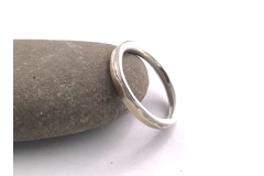 9 carat Gold 3mm Band Ring, Mountains Gold Ring