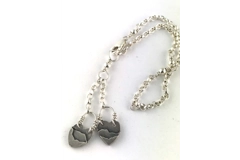 Ajustable Heart Charm Bracelet
