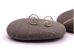 Limited edition 9ct gold skeleton mountains earrings