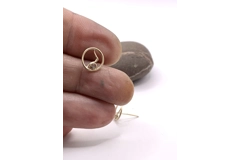 Limited edition 9ct gold skeleton mountains earrings