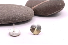 9ct and sterling petite Mountains Earrings