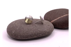 9ct and sterling petite Mountains Earrings