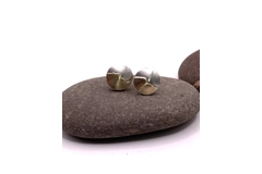 9ct and sterling petite Mountains Earrings