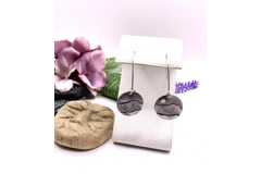 Round Mountains Long Drop Earrings
