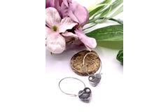 Heart of the Lakes Mountain Hoop Earrings