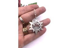 Sunny Mountains Cut Out Pendant