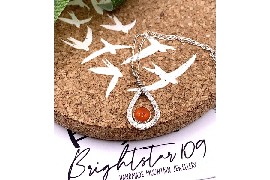 Teardrop Pendant - various gemstones