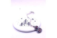 Wainrights Northern Fells Pendant and Earring Set with pink Tourmaline