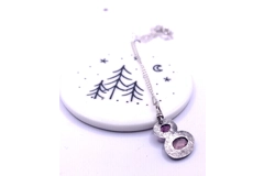 Wainrights Northern Fells Pendant and Earring Set with pink Tourmaline