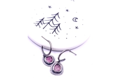 Wainrights Northern Fells Pendant and Earring Set with pink Tourmaline