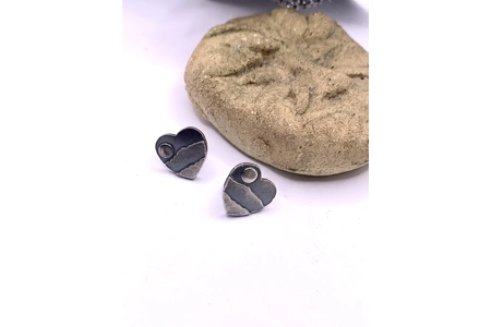 Whernside Heart Stud Earrings