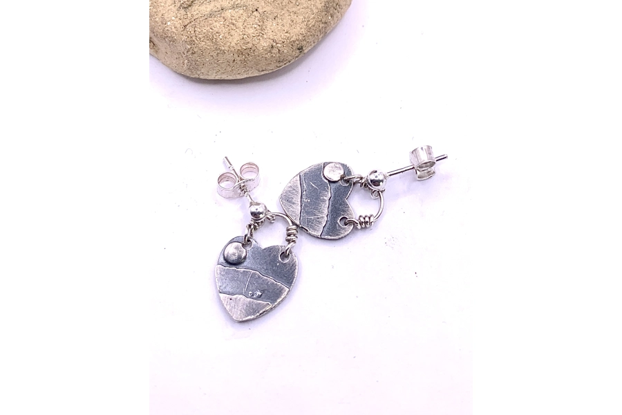 Whernside Heart Drop Earrings