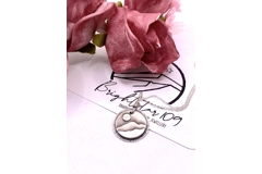 Small Round Mountain Pendant