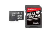 SanDisk Micro SDHC 8GB Card with Adapter