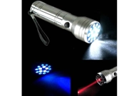 BRIGHT FLASHLIGHT TORCH LASER POINTER ..