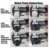 Worker Black POWER Straight Grooved Lightweight Flywheels