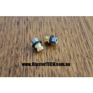 Steel Hex Stand-off, washer & knurled Insert Set/Pair