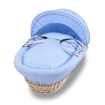 Izziwotnot Blue Gift Moses Basket