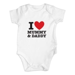 I Heart Pesonalised Baby Vest