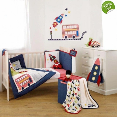 Suncrest Fetch The Engine Cotbed Bedding Set