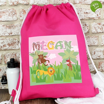 Animal Alphabet Girls Kit/Swim Bag