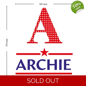 Boys Initial Wall Art - Pers..