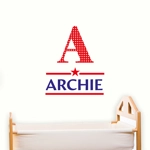 Boys Initial Wall Art - Personalised