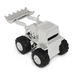 Silver Plated Personalised Money Box - Digger