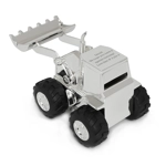 Silver Plated Personalised Money Box - Digger