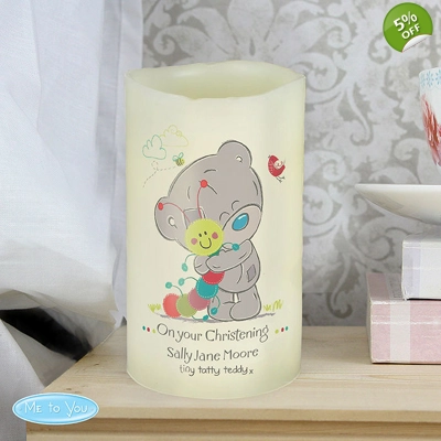 Tiny Tatty Teddy Cuddle Bug Personalised Nightlight LED Candle