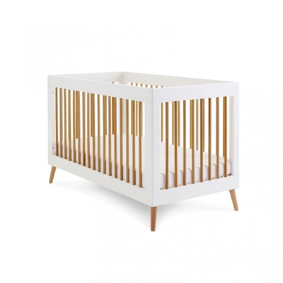 Obaby Maya Cotbed - White With Natural